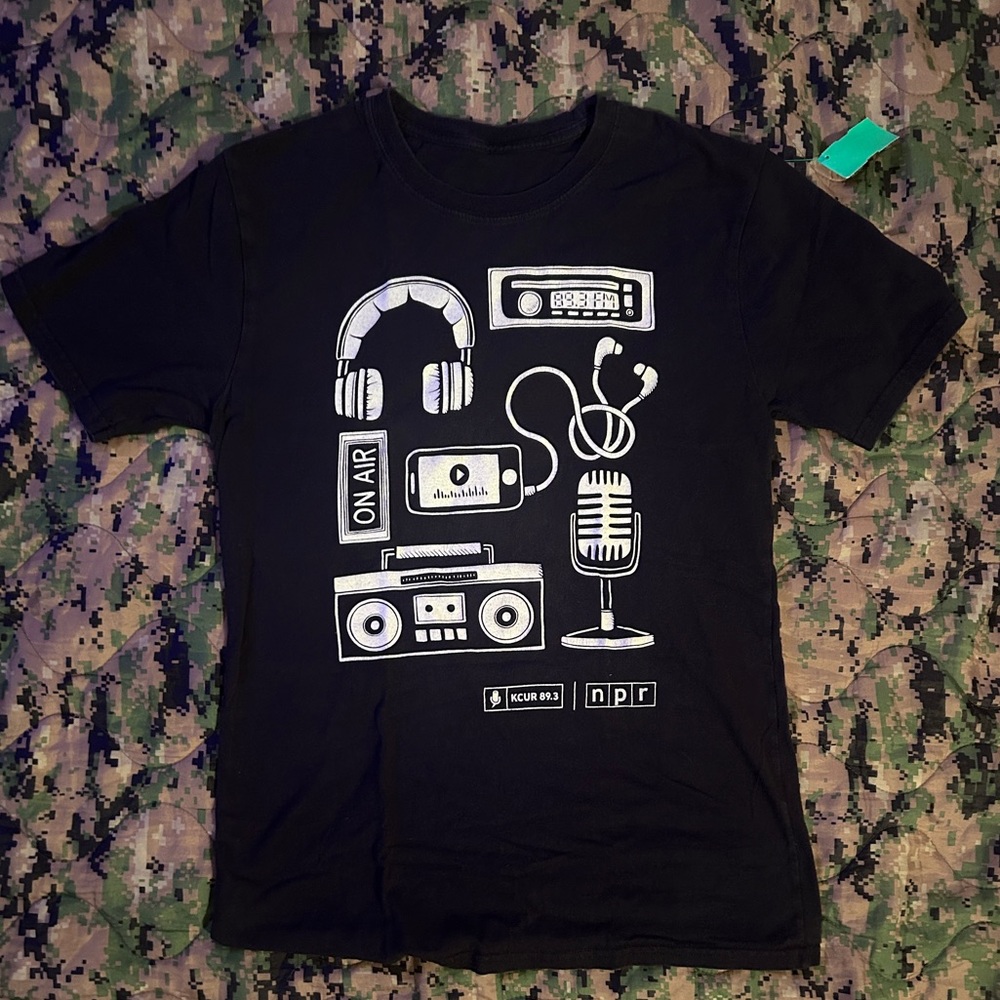 NPR Black Men’s Short Sleeve Shirt